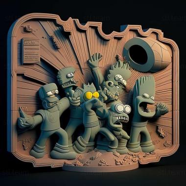 3D model The Simpsons Bart vsthe Space Mutants game (STL)